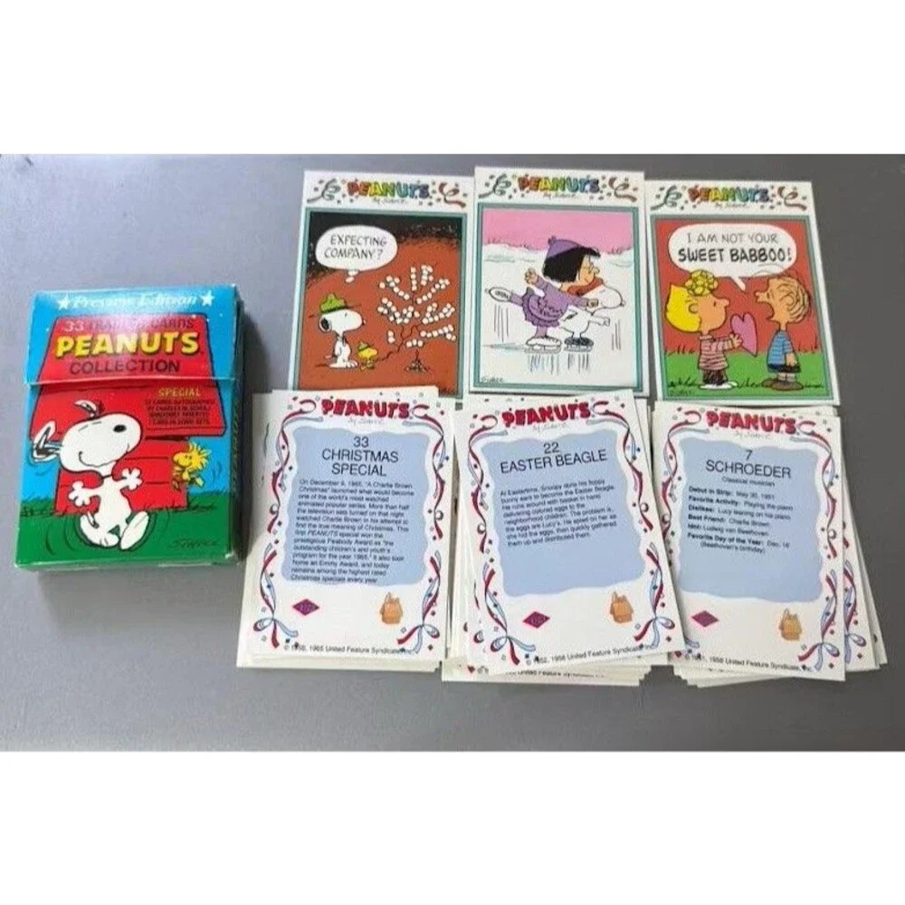 1991 TSP Peanuts Collection Preview Edition Complete 33 Card Set Snoopy